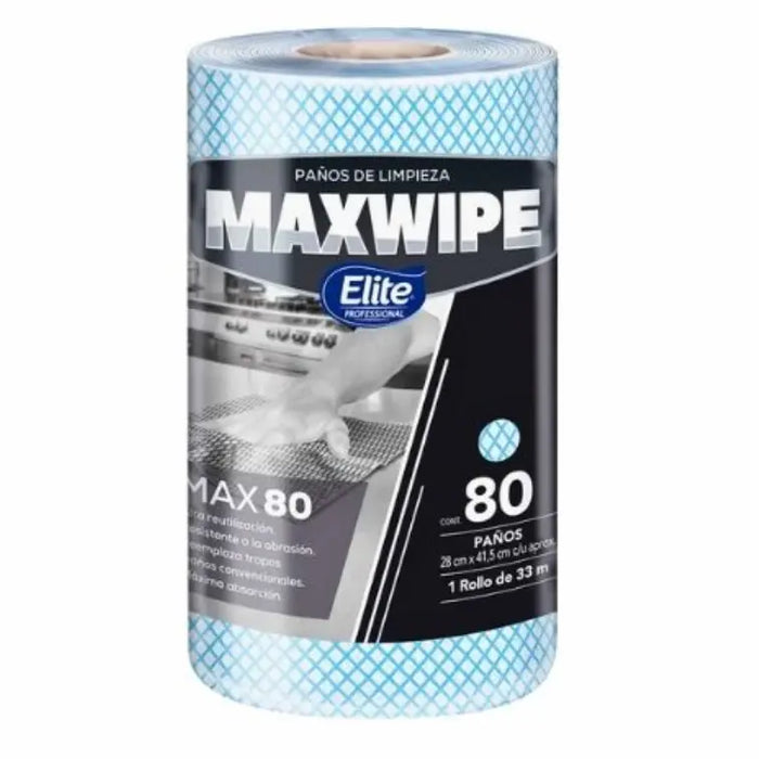 MAXWIPE ROLLO MAX80 - 80 Paños Azul 1TTCO615004