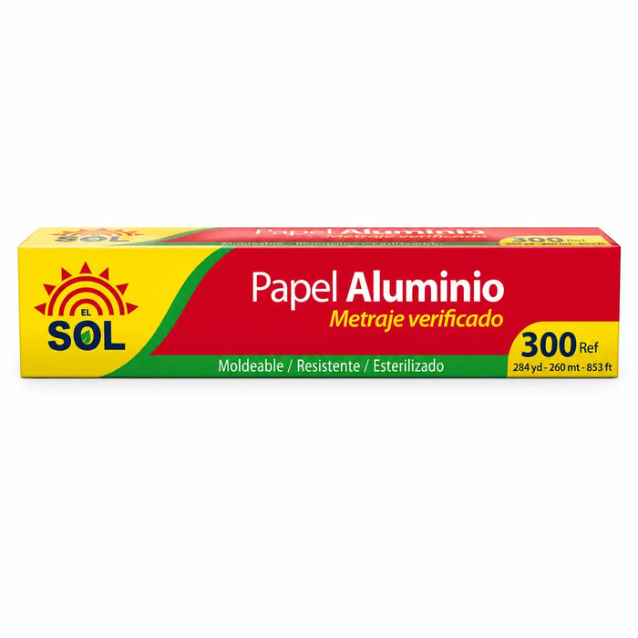 PAPEL ALUMINIO 300 EL SOL