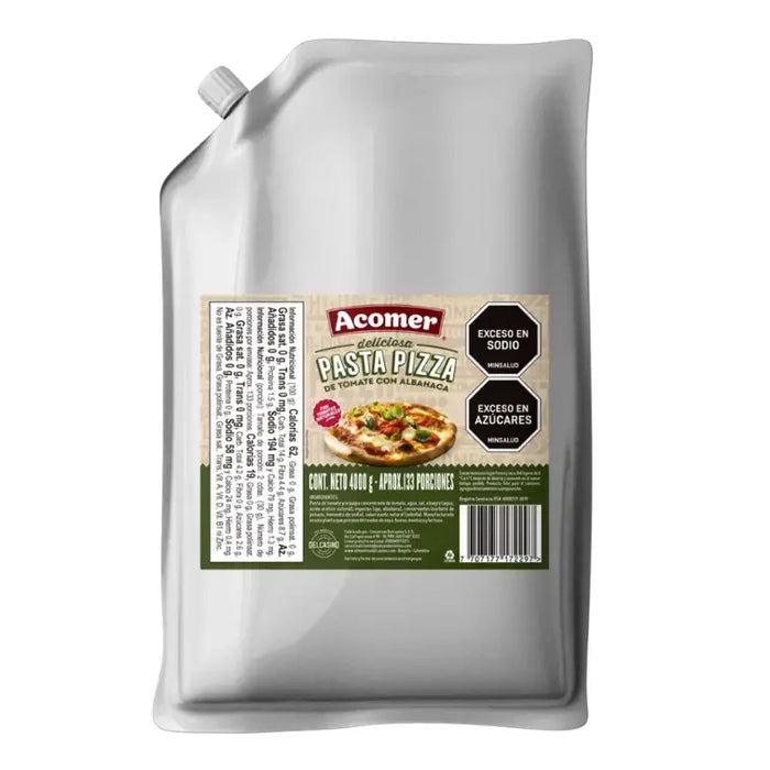 PASTA DE TOMATE CON ALBAHACA ACOMER X 4.000 G