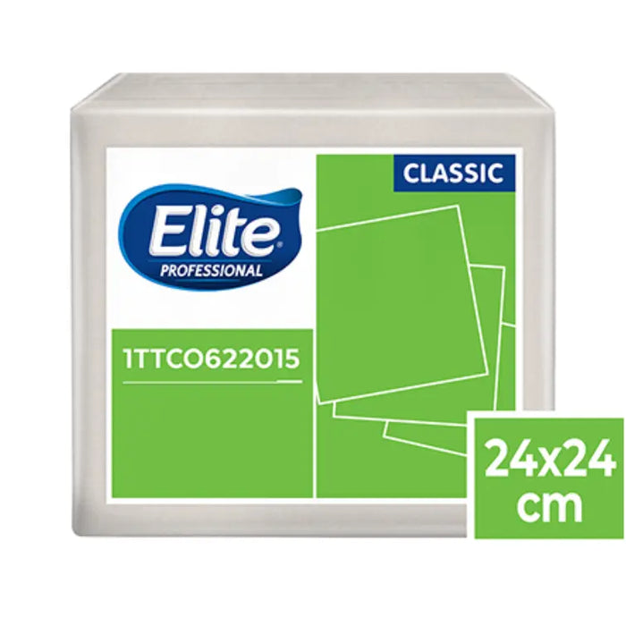 SERVILLETA ELITE NATURAL HOJA SENCILLA 24x24 x 200&nbsp; 1TTC0622015
